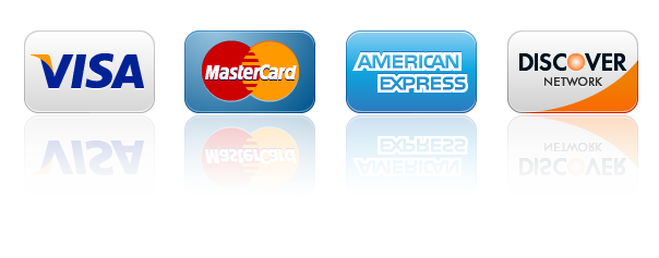 We accept all major credit cards!